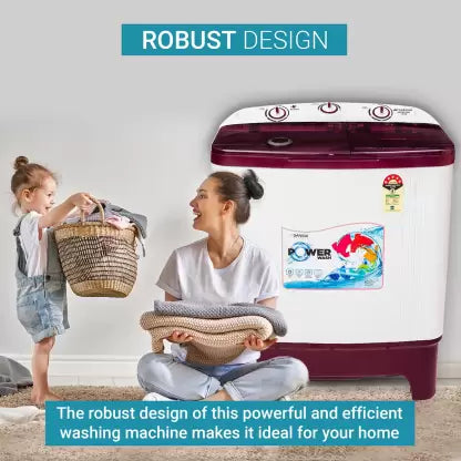 Sansui 7 kg Semi Automatic Top Load Washing Machine Red, White  (JSP70S-2024L) (OPEN BOX) Sansui 7 kg Semi Automatic Top Load Washing Machine Red, White  (JSP70S-2024L) (OPEN BOX)